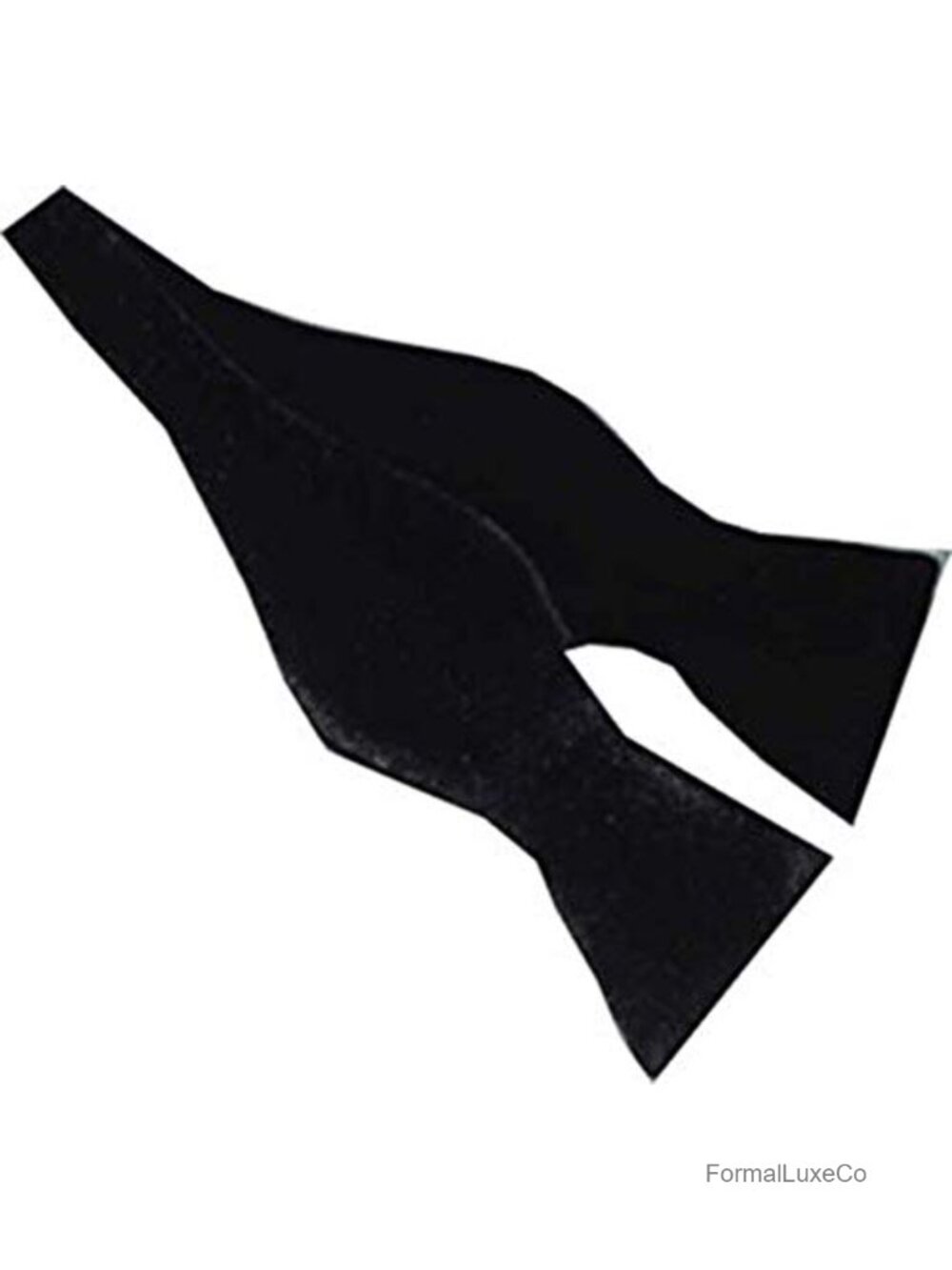 Self Tie Black Velvet Bow Tie Adjustable Tuxedo Accessory